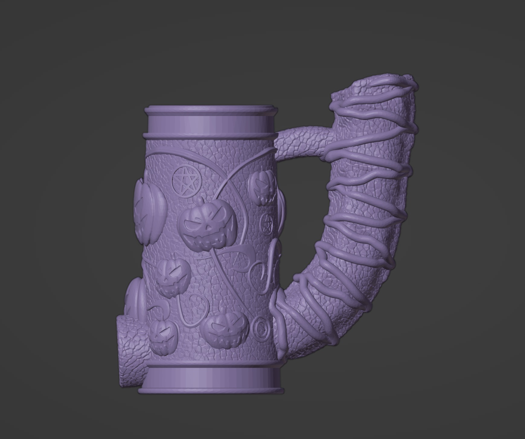 HALLOWEEN-THEMED DICE TOWER AND CAN HOLDER WITH PUMPKIN DESIGN 3D print model_8