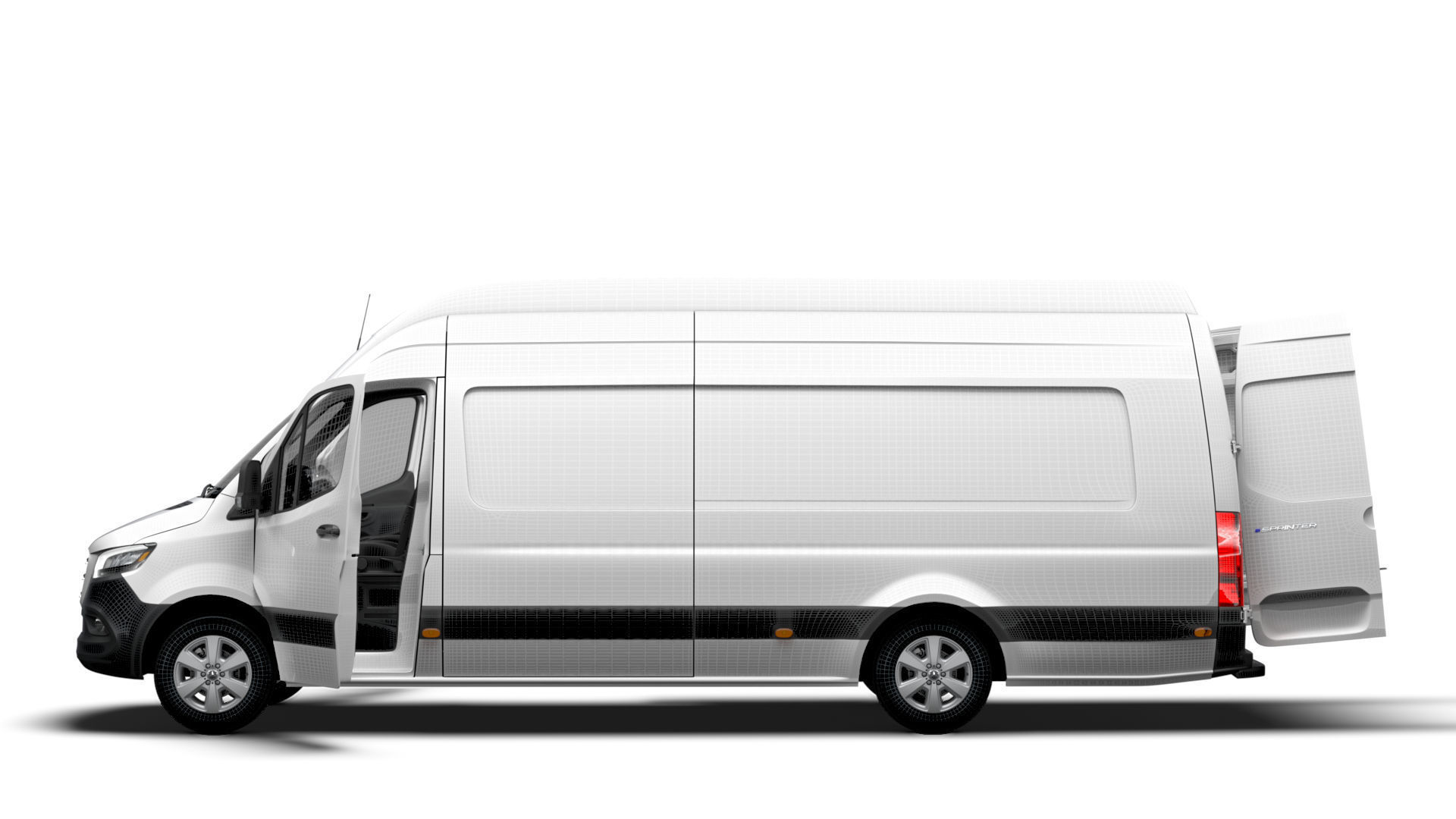 Mercedes Benz Sprinter L4H3 RWD HQ Interior 2025 3D model_18