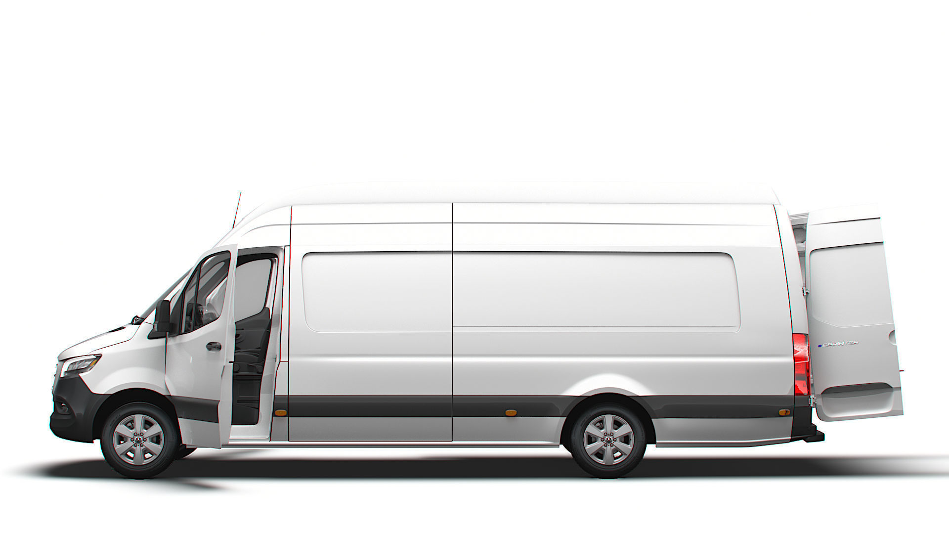 Mercedes Benz Sprinter L4H3 RWD HQ Interior 2025 3D model_4