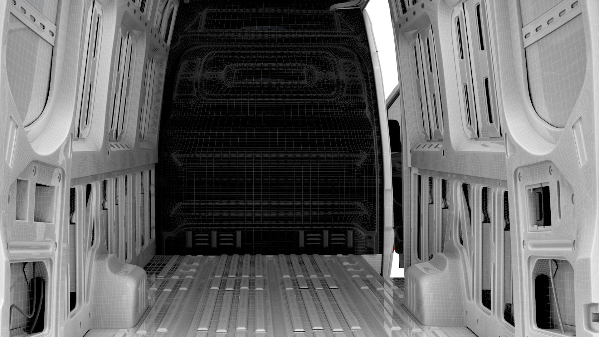 Mercedes Benz Sprinter L4H3 RWD HQ Interior 2025 3D model_27