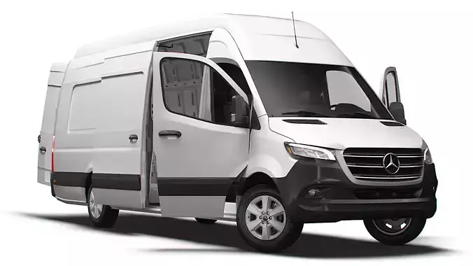 Mercedes Benz Sprinter L4H3 RWD HQ Interior 2025 3D model Mercedes Benz Sprinter L4H3 RWD HQ Interior 2025 3D model