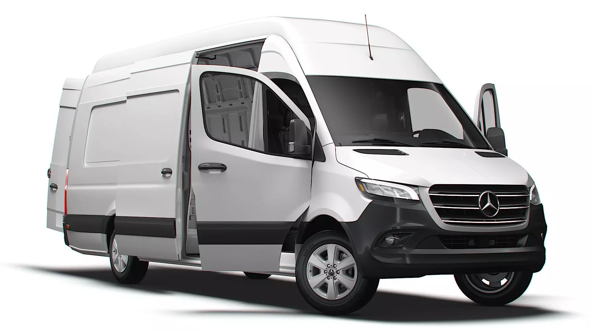 Mercedes Benz Sprinter L4H3 RWD HQ Interior 2025 3D model_0