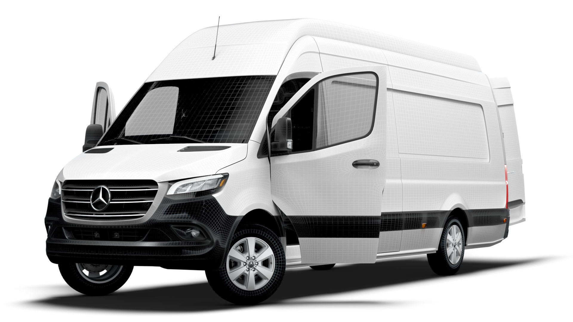 Mercedes Benz Sprinter L4H3 RWD HQ Interior 2025 3D model_22