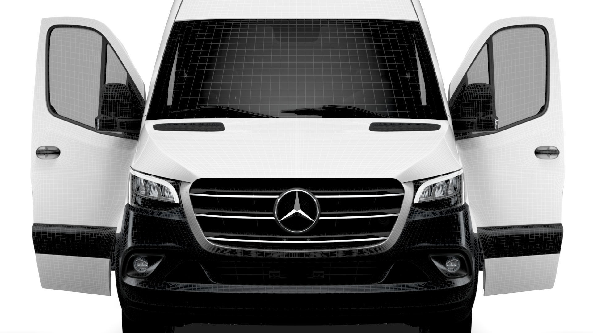 Mercedes Benz Sprinter L4H3 RWD HQ Interior 2025 3D model_21