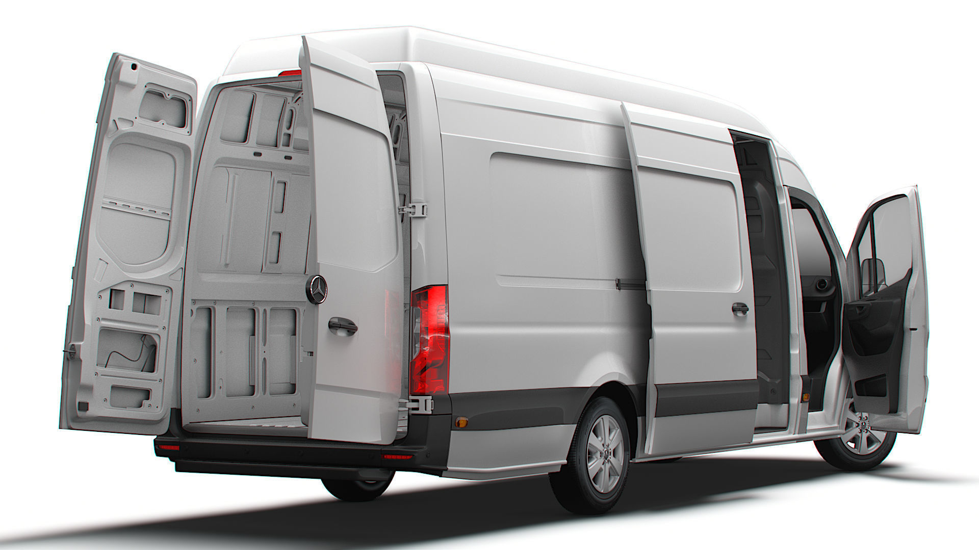 Mercedes Benz Sprinter L4H3 RWD HQ Interior 2025 3D model_5