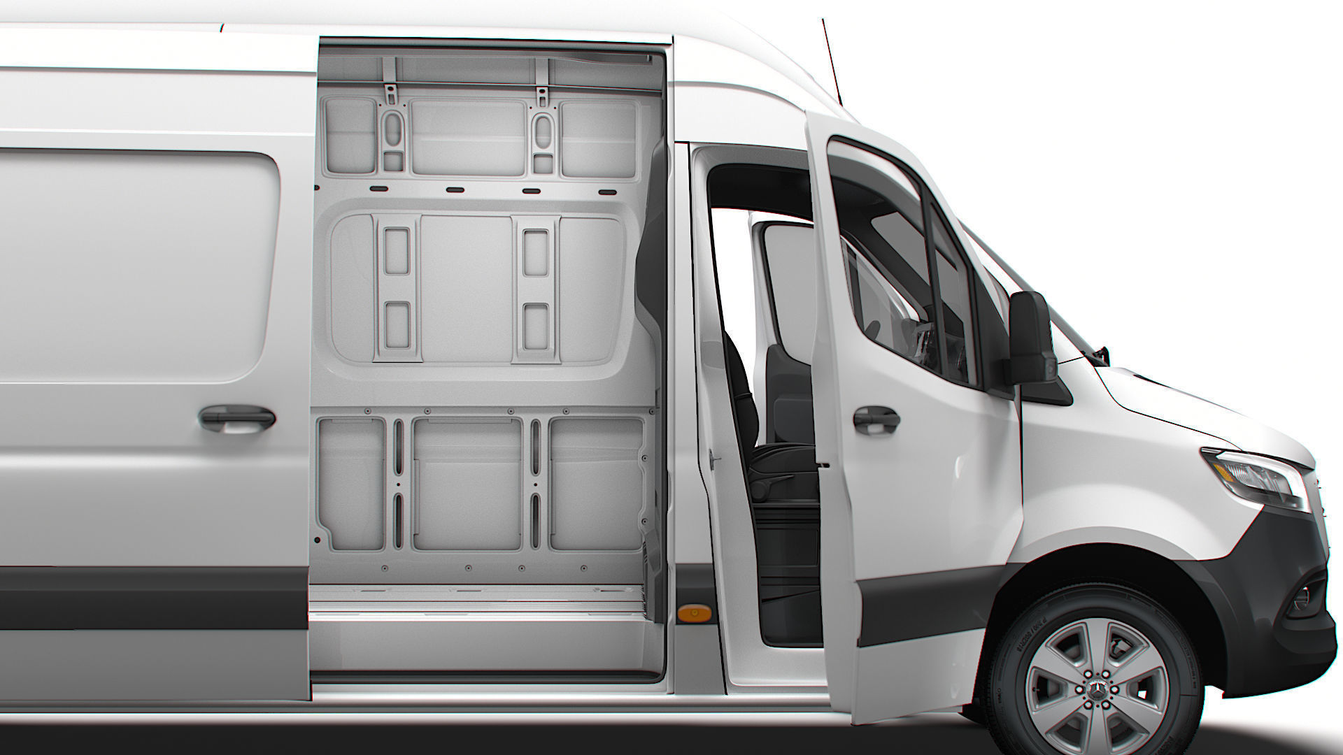 Mercedes Benz Sprinter L4H3 RWD HQ Interior 2025 3D model_1