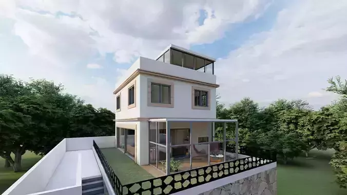  Modern Multi-Story Villa 