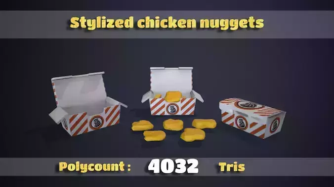 Stylized Chicken nuggets