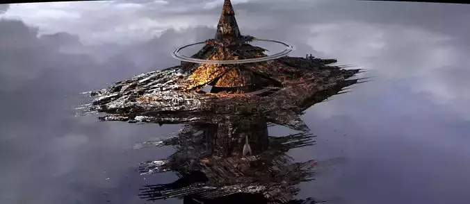 Cyberpunk Scorched Earth Eclipse Tower 2