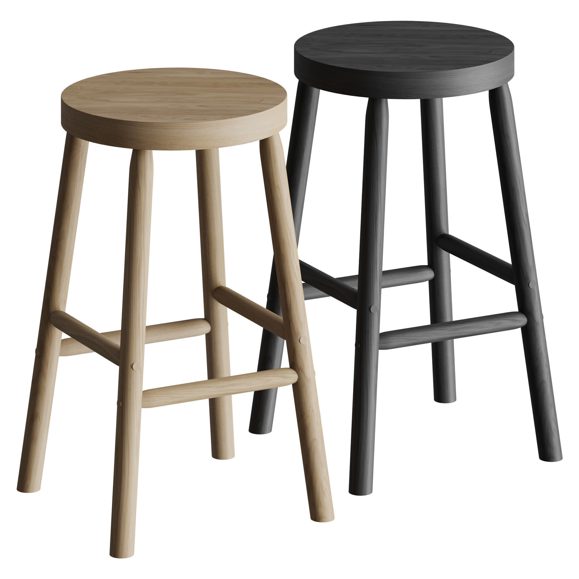 Nikari STORIA Stool 3D model_1