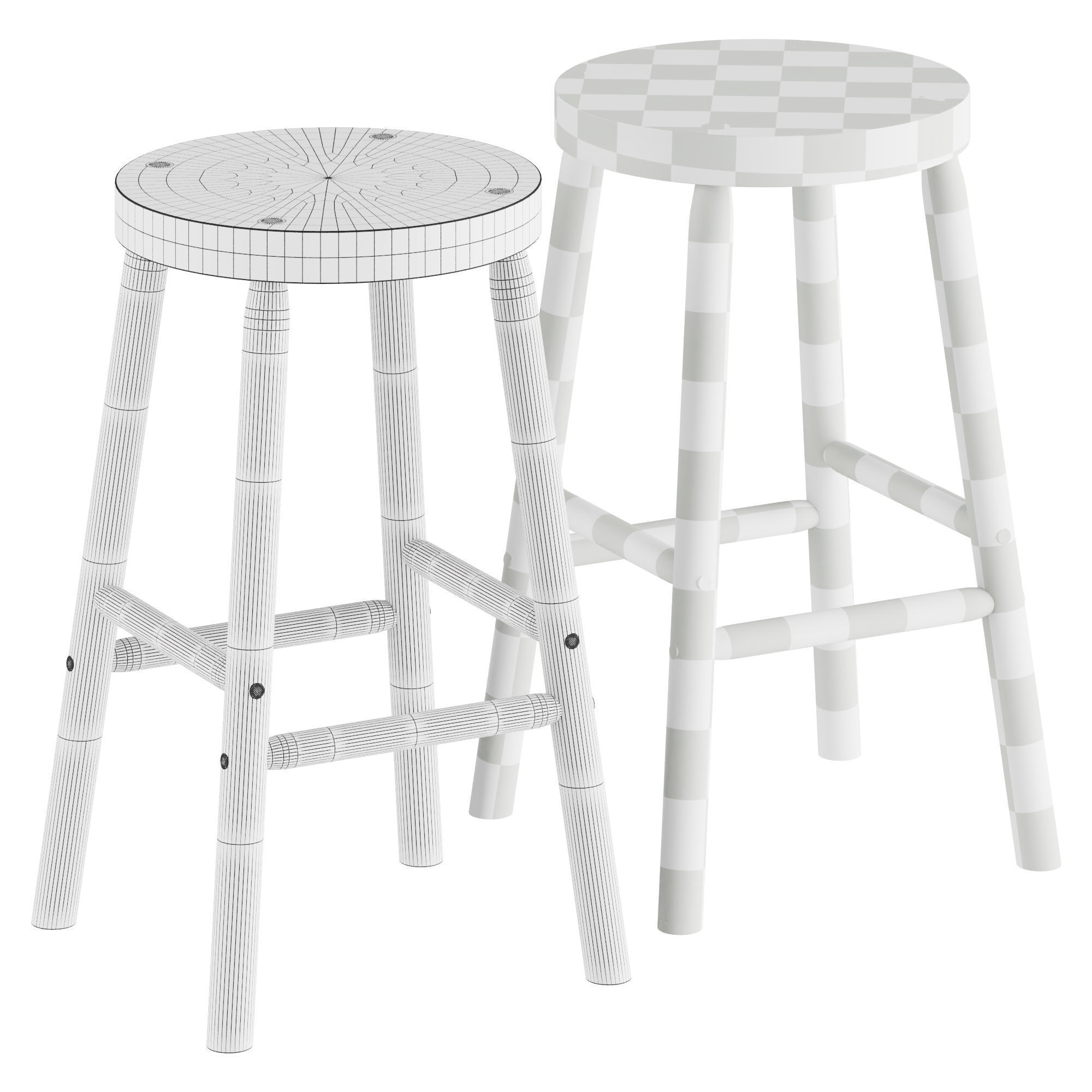 Nikari STORIA Stool 3D model_2