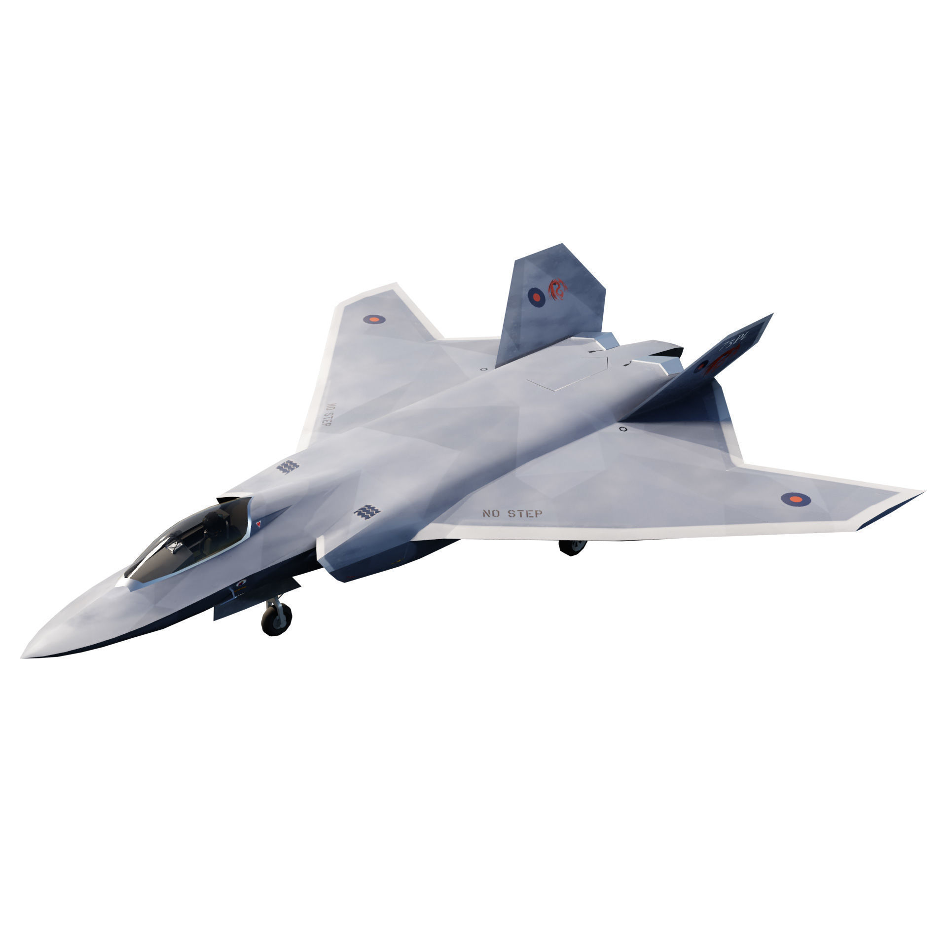 BAE Tempest Low-poly 3D model_2