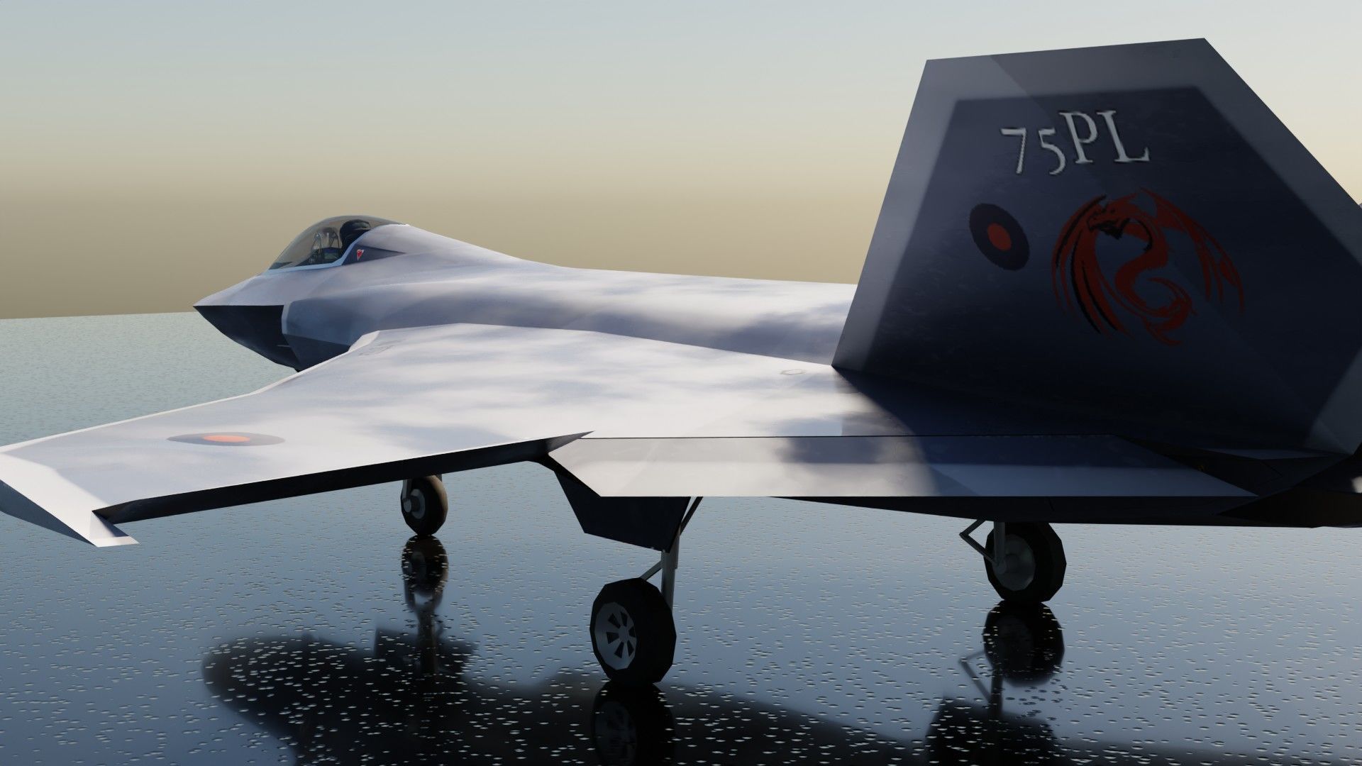 BAE Tempest Low-poly 3D model_23
