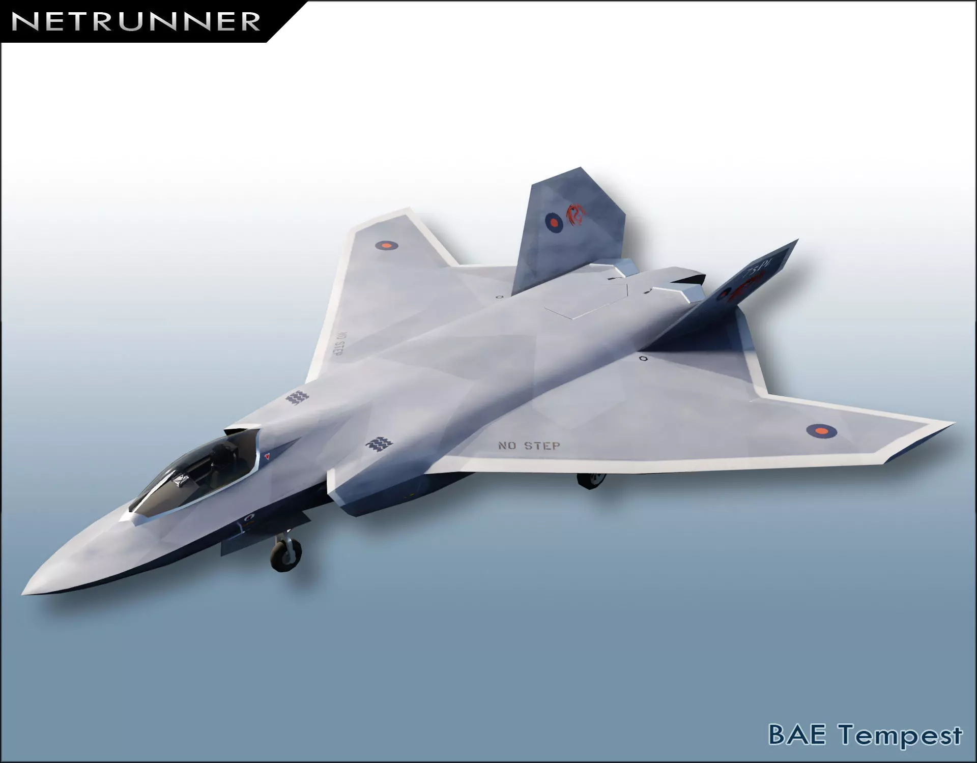 BAE Tempest Low-poly 3D model_0