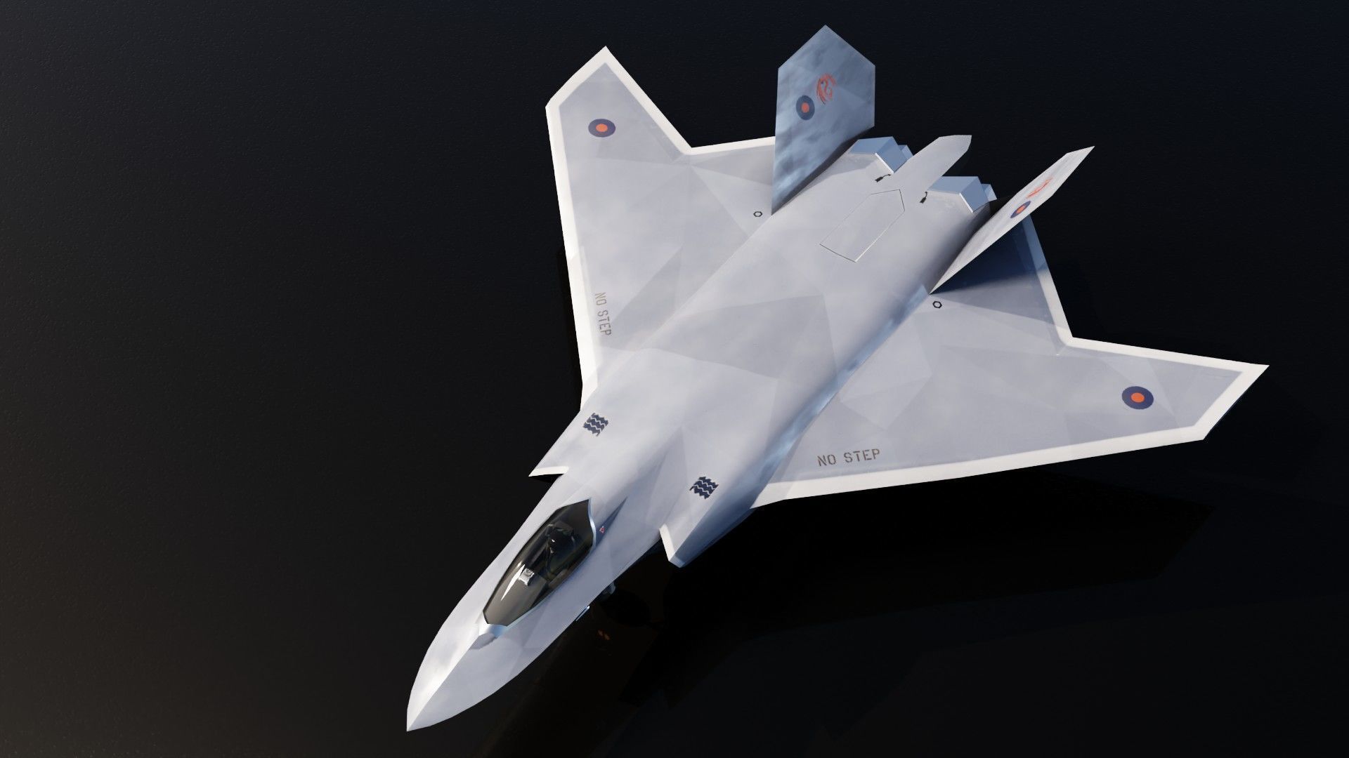 BAE Tempest Low-poly 3D model_8