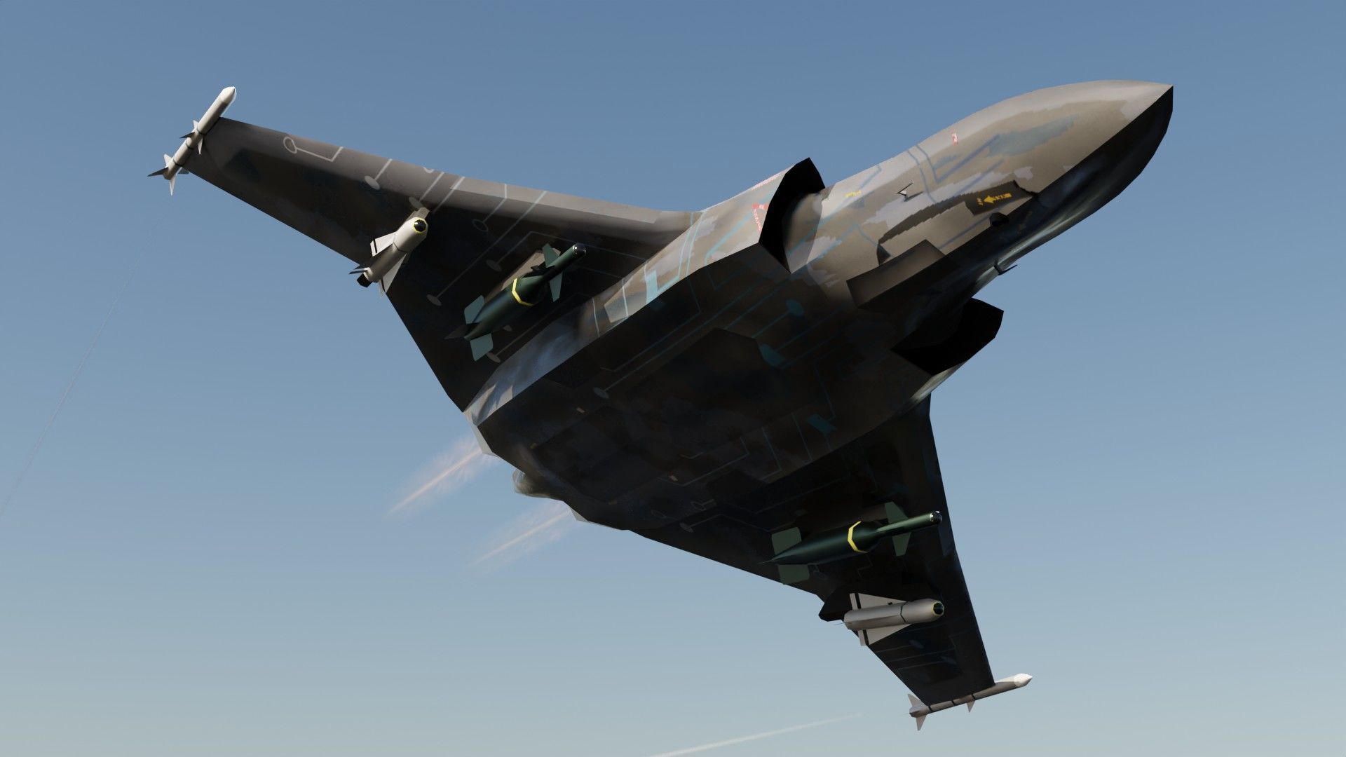 BAE Tempest Low-poly 3D model_12