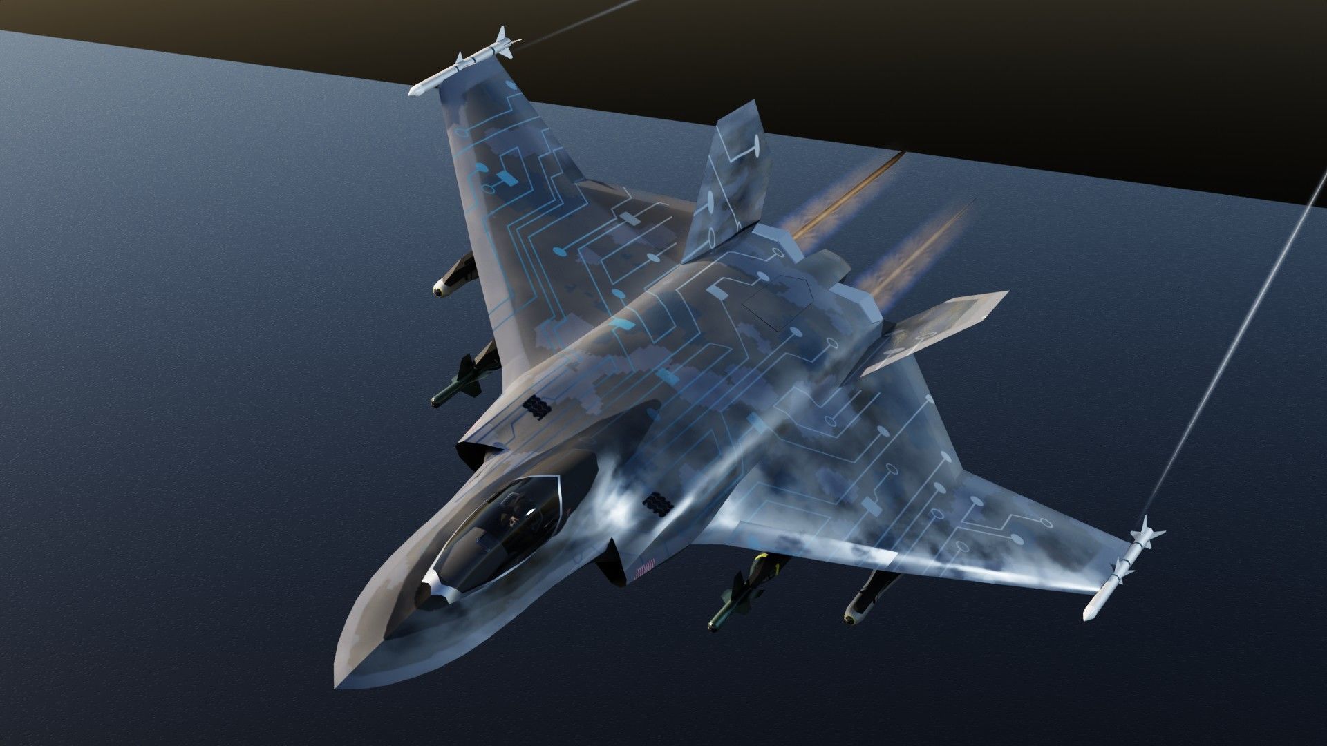 BAE Tempest Low-poly 3D model_14