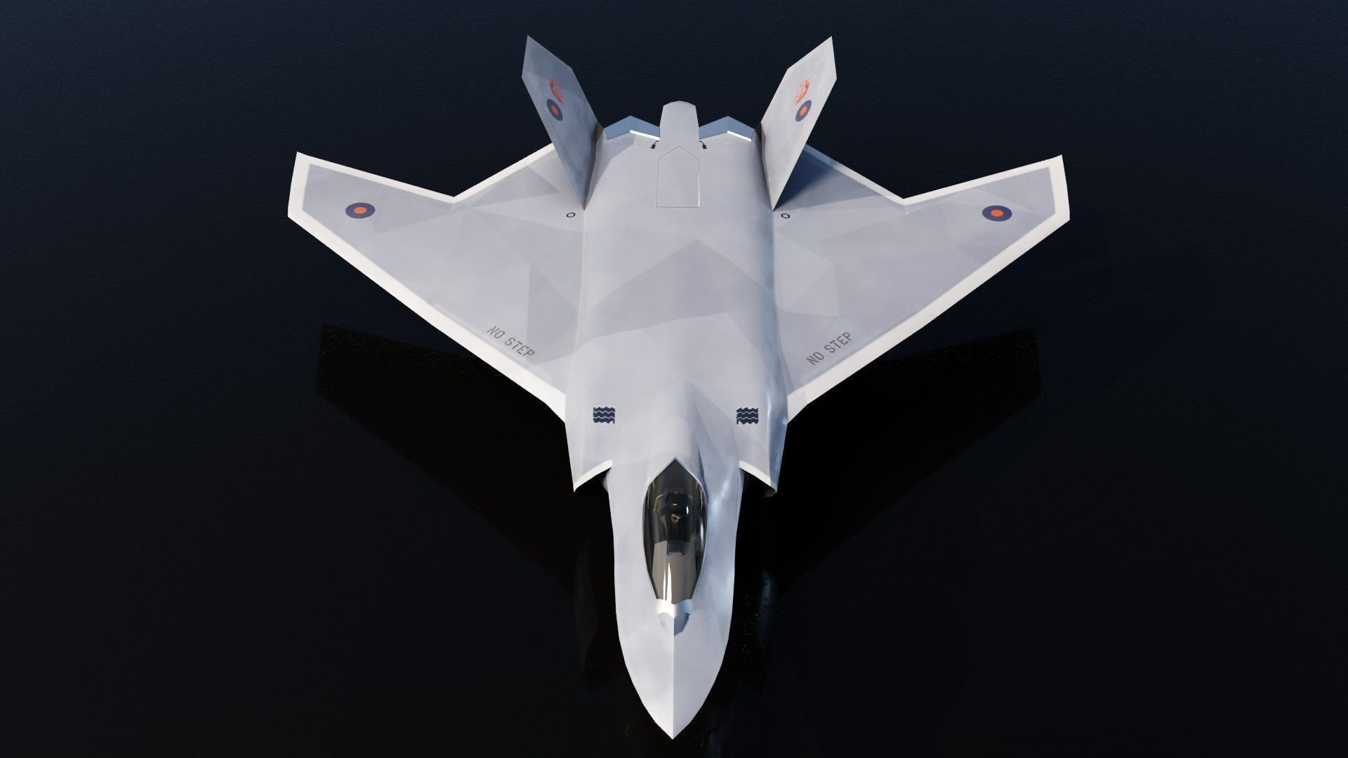 BAE Tempest Low-poly 3D model_6