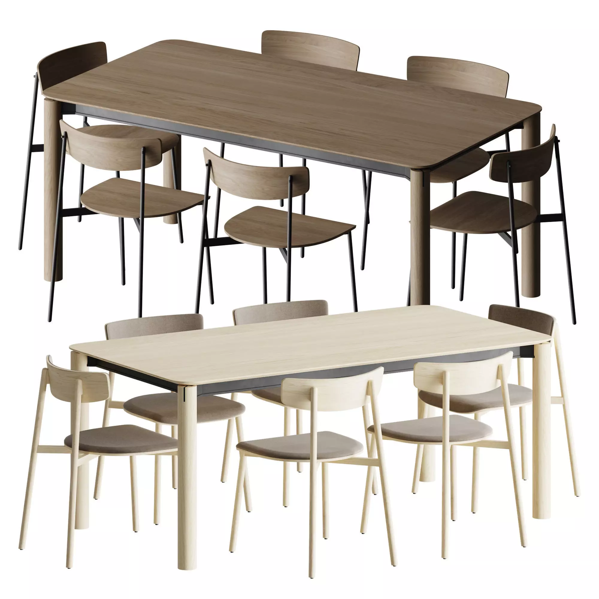 TREKU LAGA Table Chair 3D model_0