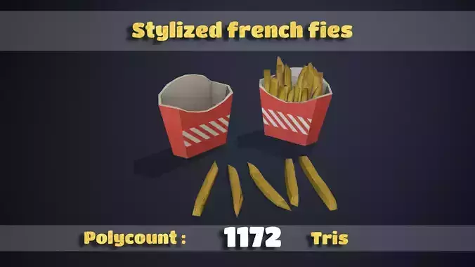 Stylized french fries