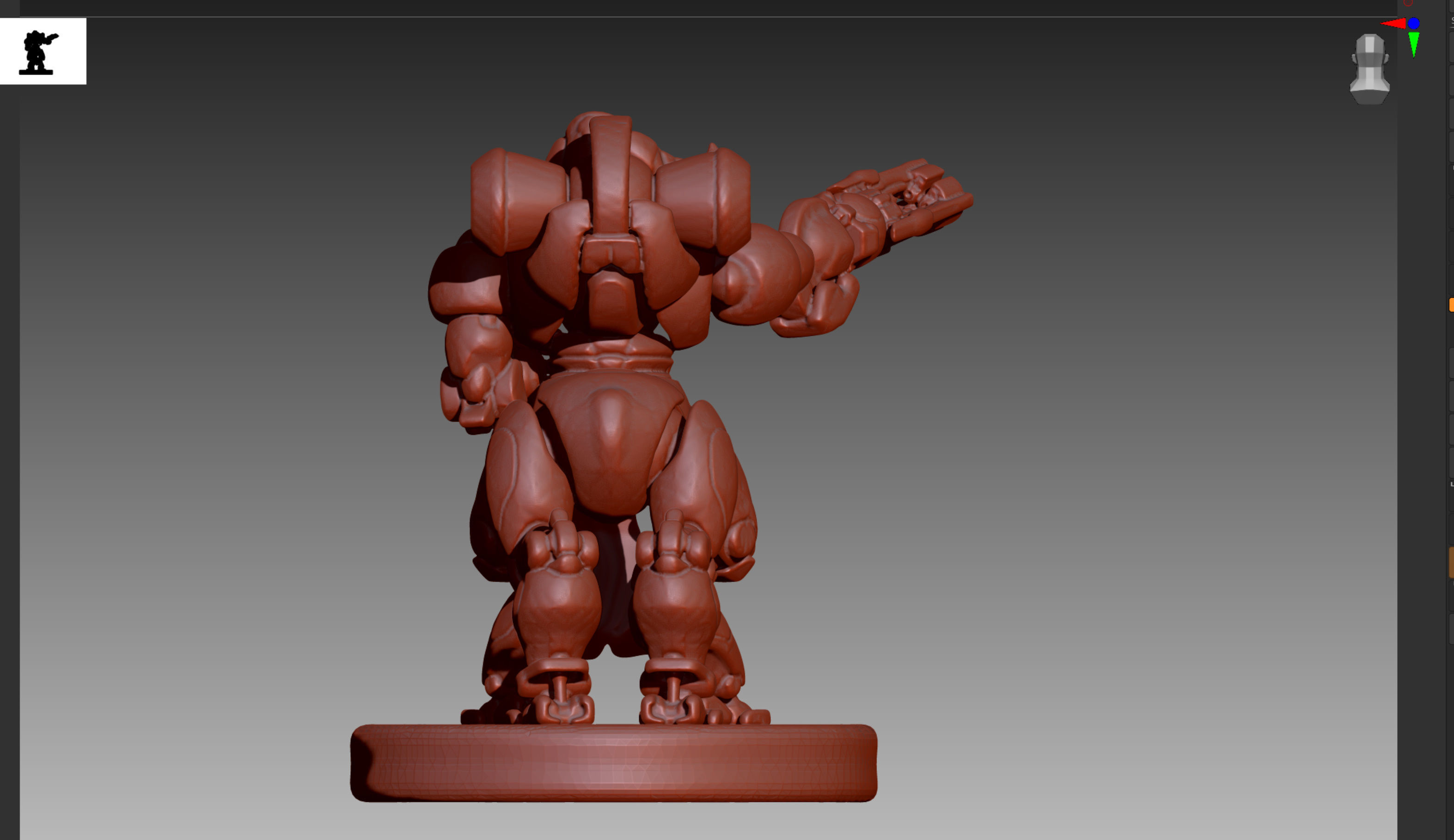 Overwatch Orisa STL and OBJ 3D print model_5