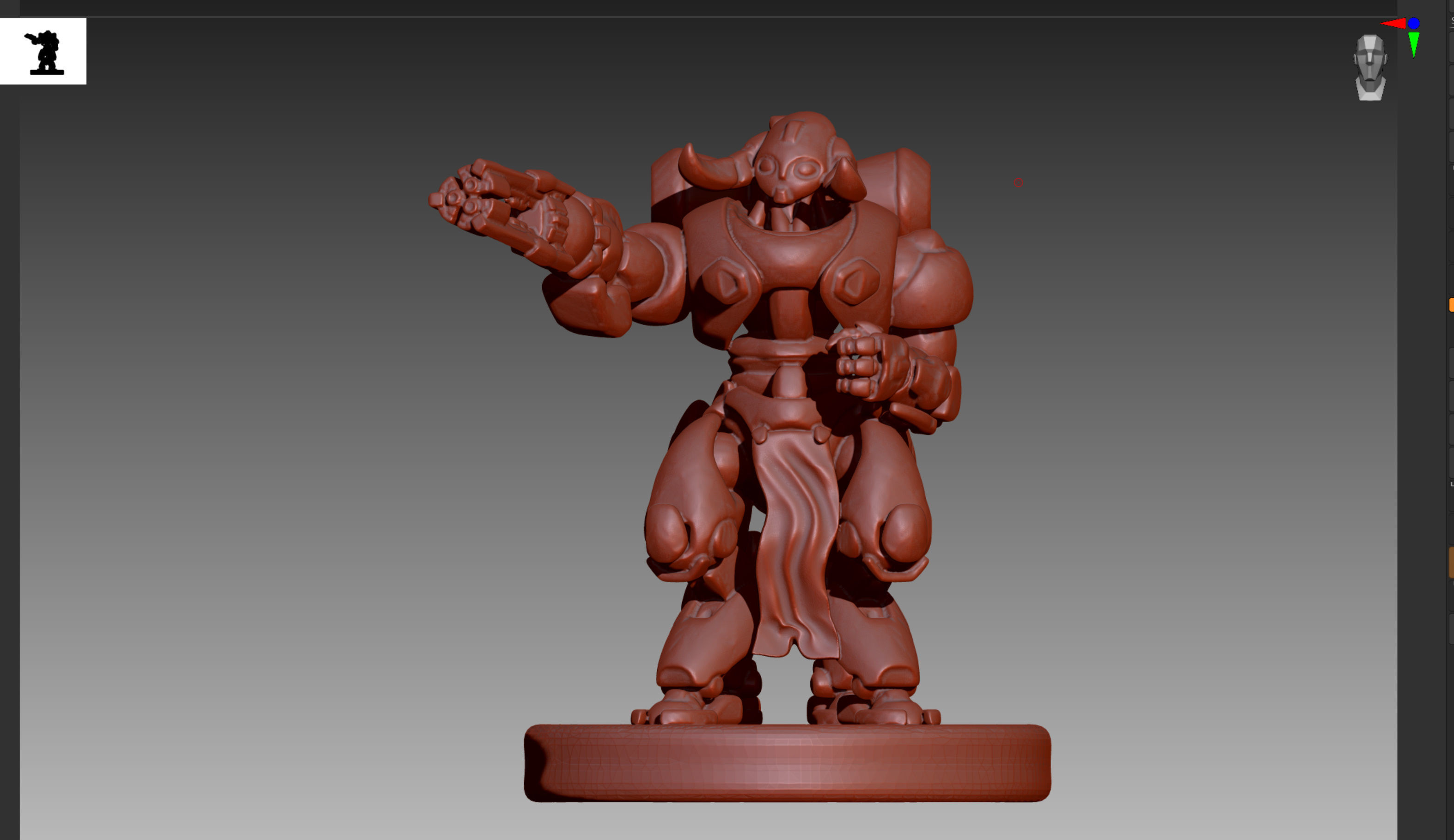 Overwatch Orisa STL and OBJ 3D print model_1