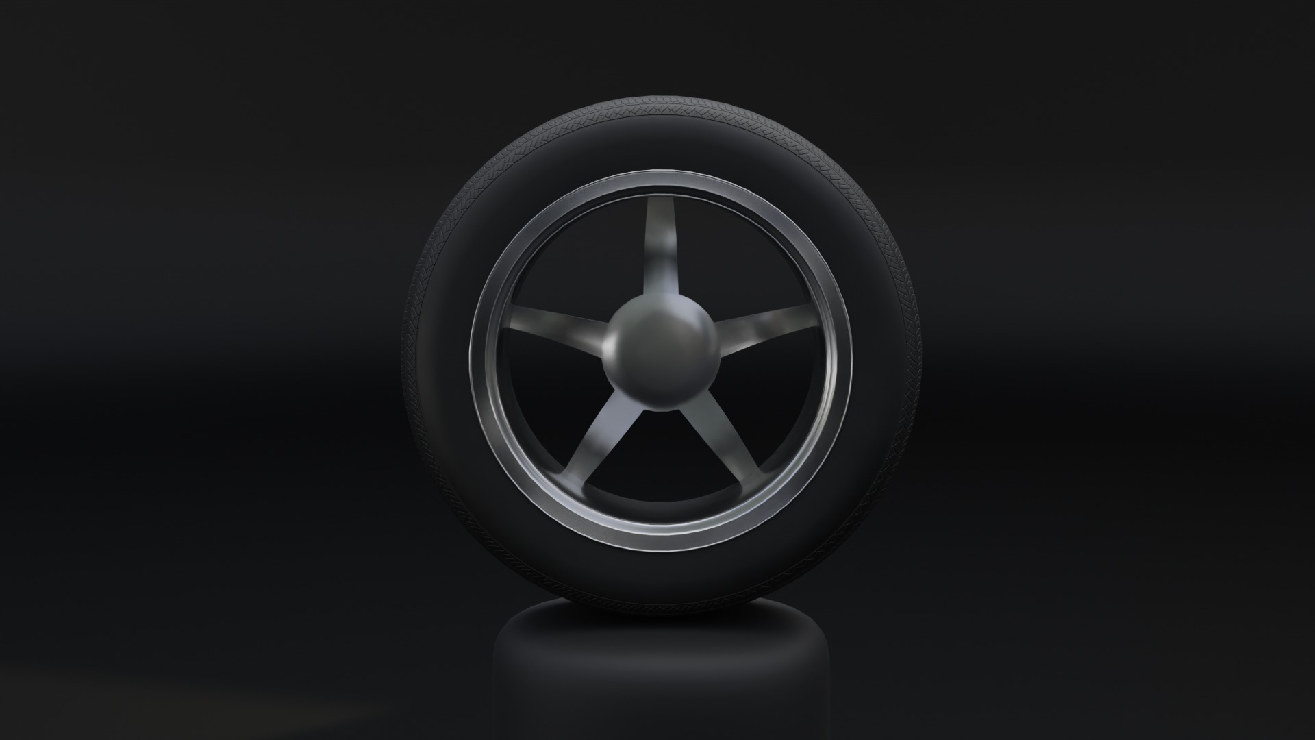 High-Detail Car Wheel for Games and Rendering Low-poly 3D model_10