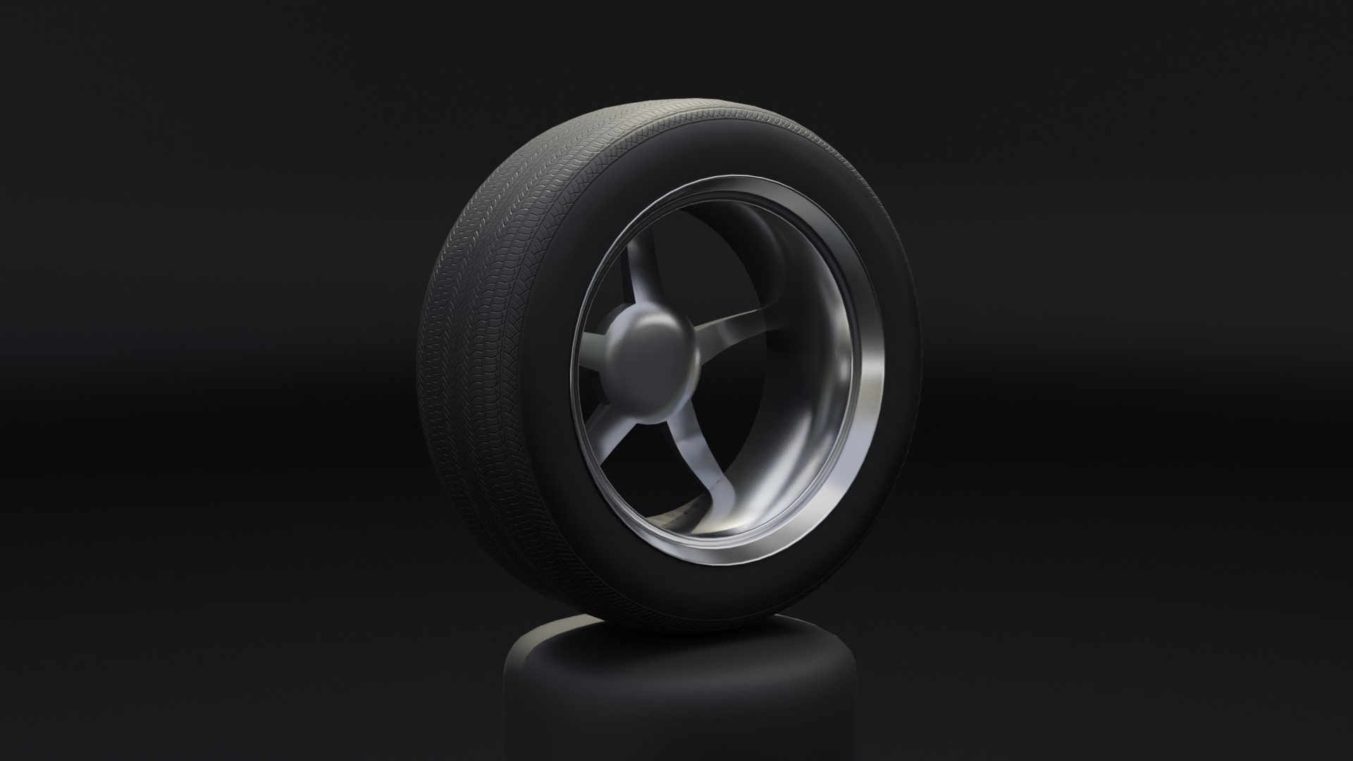 High-Detail Car Wheel for Games and Rendering Low-poly 3D model_8