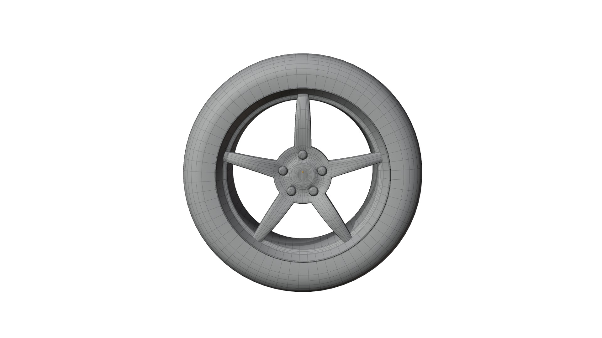 High-Detail Car Wheel for Games and Rendering Low-poly 3D model_15