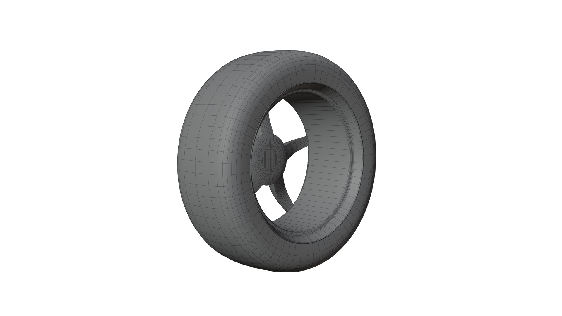 High-Detail Car Wheel for Games and Rendering Low-poly 3D model_14