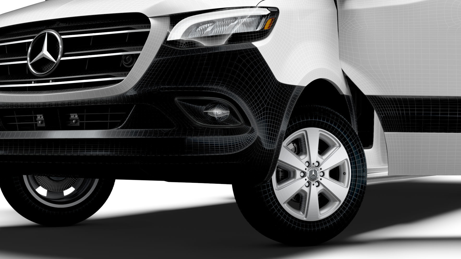 Mercedes Benz Sprinter L4H2 RWD HQ Interior 2025 3D model_17