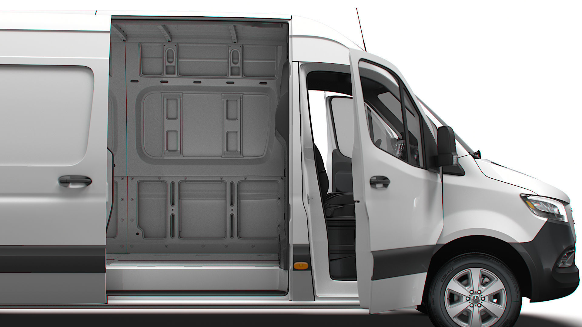 Mercedes Benz Sprinter L4H2 RWD HQ Interior 2025 3D model_1