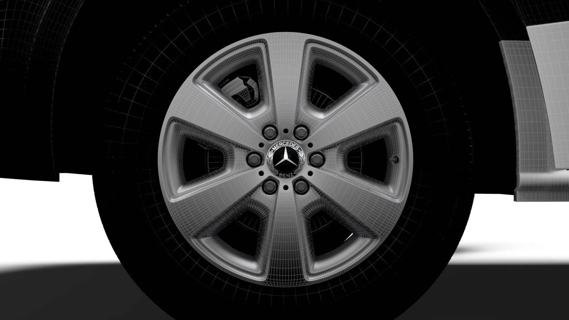 Mercedes Benz Sprinter L4H2 RWD HQ Interior 2025 3D model_26