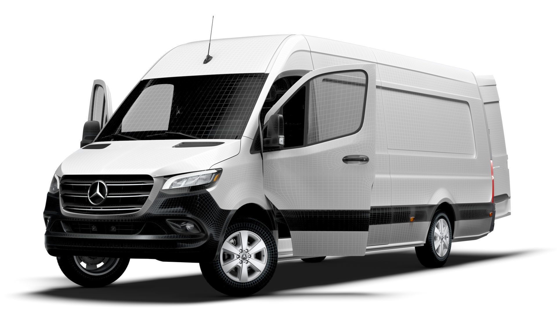 Mercedes Benz Sprinter L4H2 RWD HQ Interior 2025 3D model_22