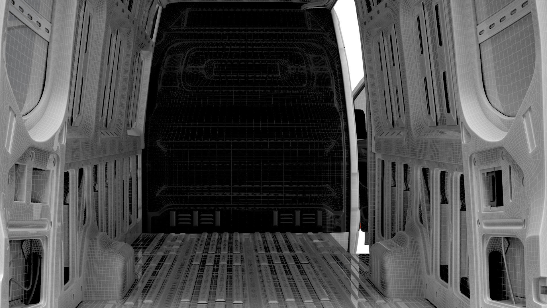 Mercedes Benz Sprinter L4H2 RWD HQ Interior 2025 3D model_27