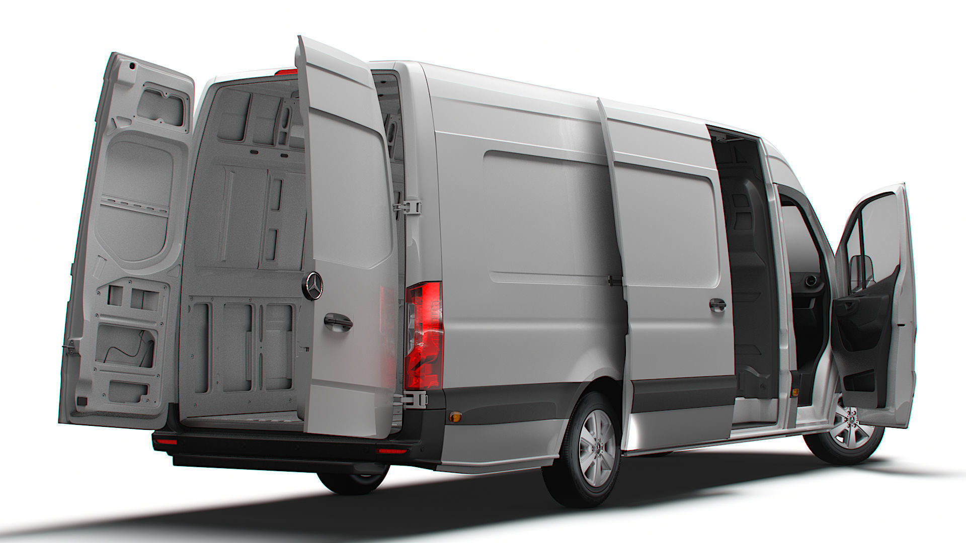 Mercedes Benz Sprinter L4H2 RWD HQ Interior 2025 3D model_5