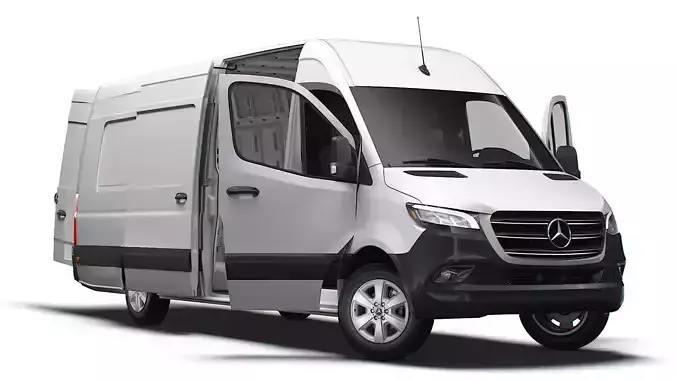 Mercedes Benz Sprinter L4H2 RWD HQ Interior 2025 3D model Mercedes Benz Sprinter L4H2 RWD HQ Interior 2025 3D model