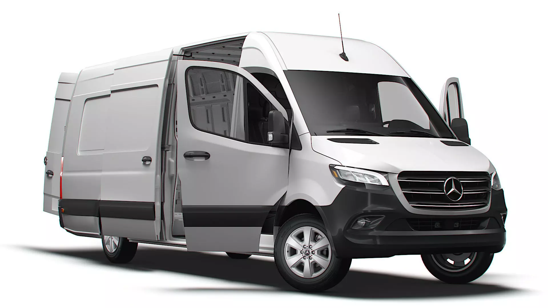 Mercedes Benz Sprinter L4H2 RWD HQ Interior 2025 3D model_0