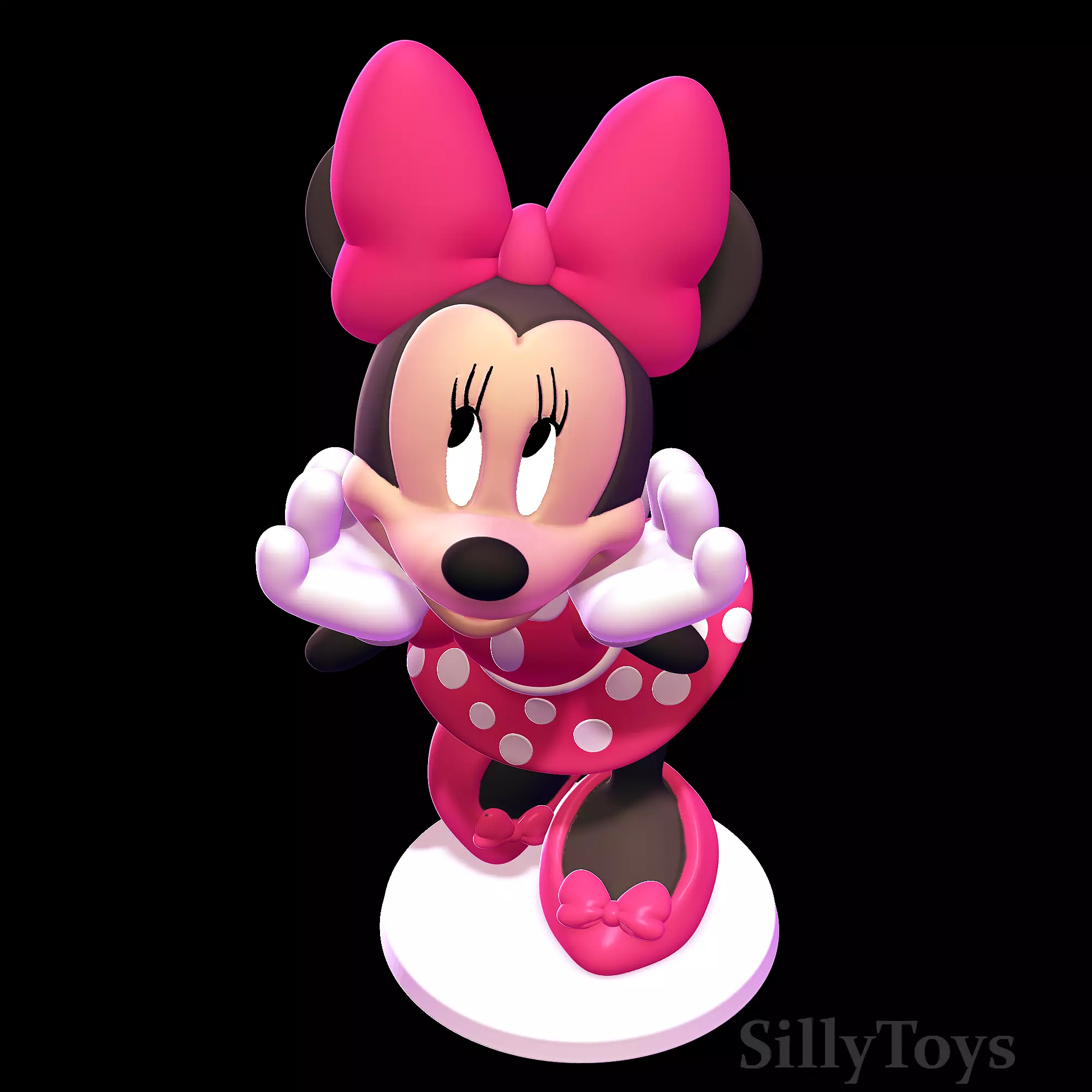 Minnie Mouse 3D print model_4