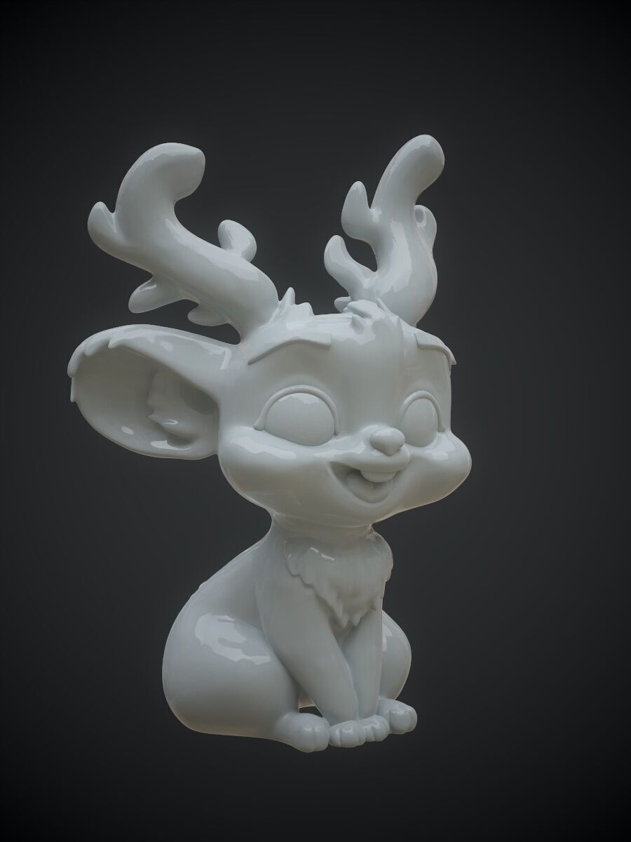 Jackalope Wolpertinger 3D print model_12