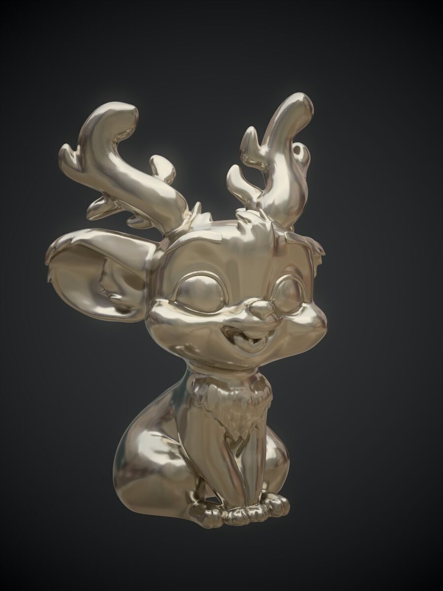 Jackalope Wolpertinger 3D print model_15