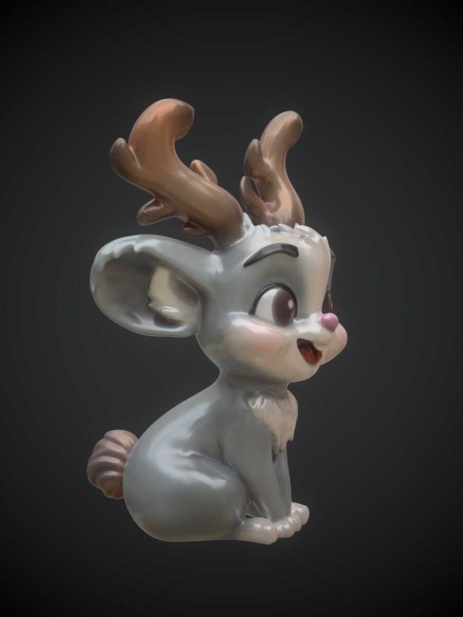 Jackalope Wolpertinger 3D print model_3