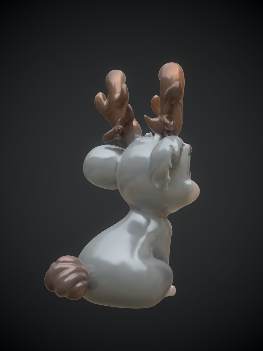 Jackalope Wolpertinger 3D print model_6