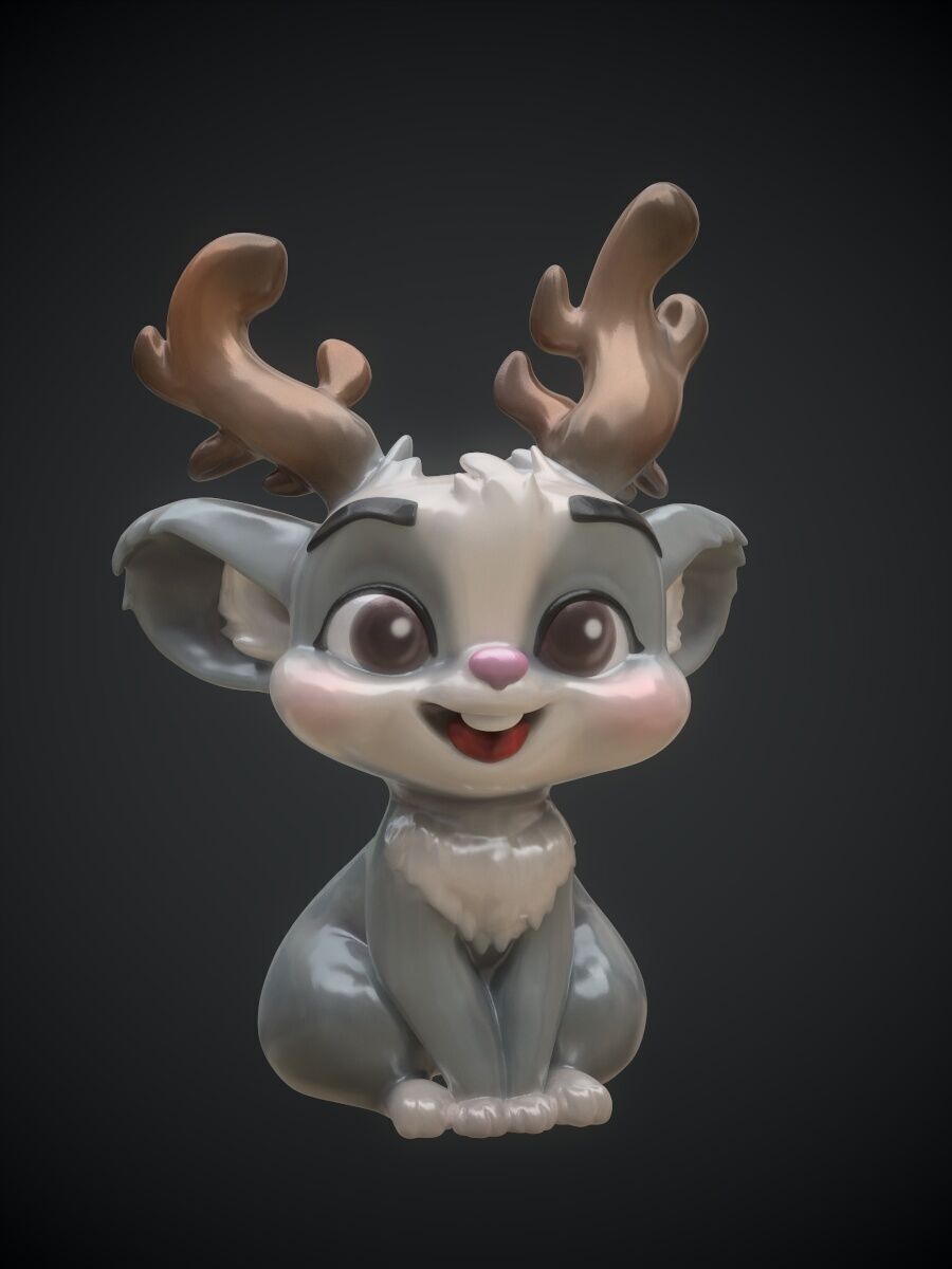 Jackalope Wolpertinger 3D print model_2