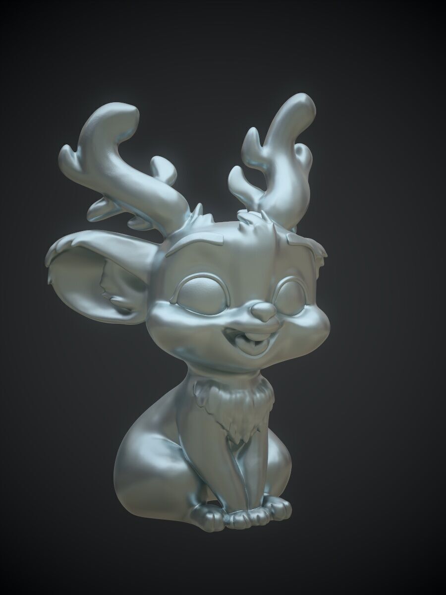 Jackalope Wolpertinger 3D print model_14
