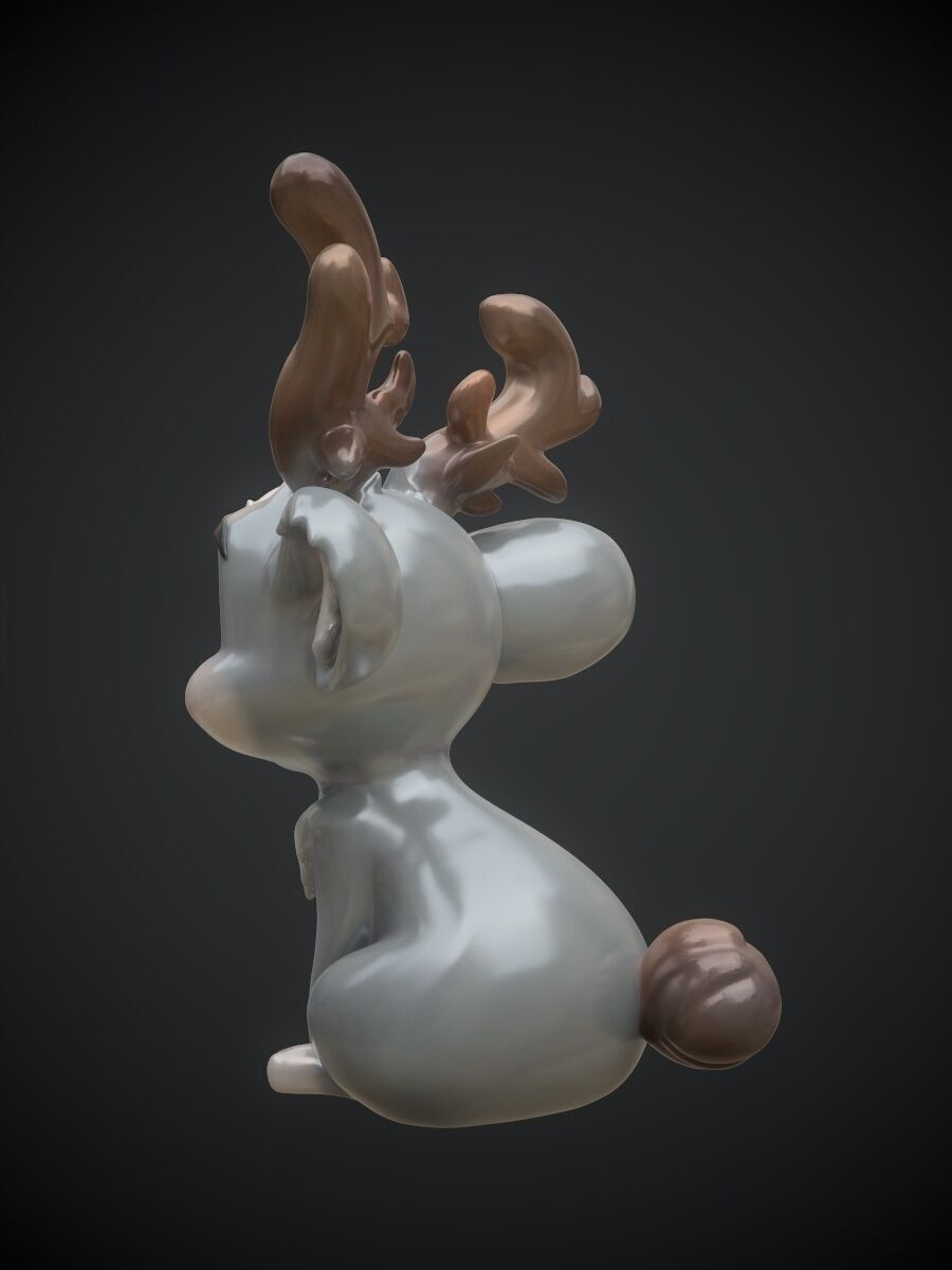 Jackalope Wolpertinger 3D print model_7