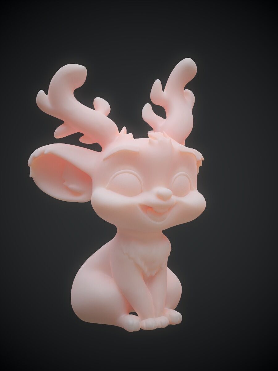 Jackalope Wolpertinger 3D print model_17