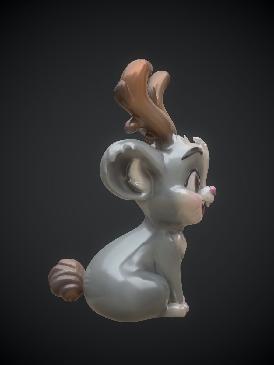 Jackalope Wolpertinger 3D print model_5