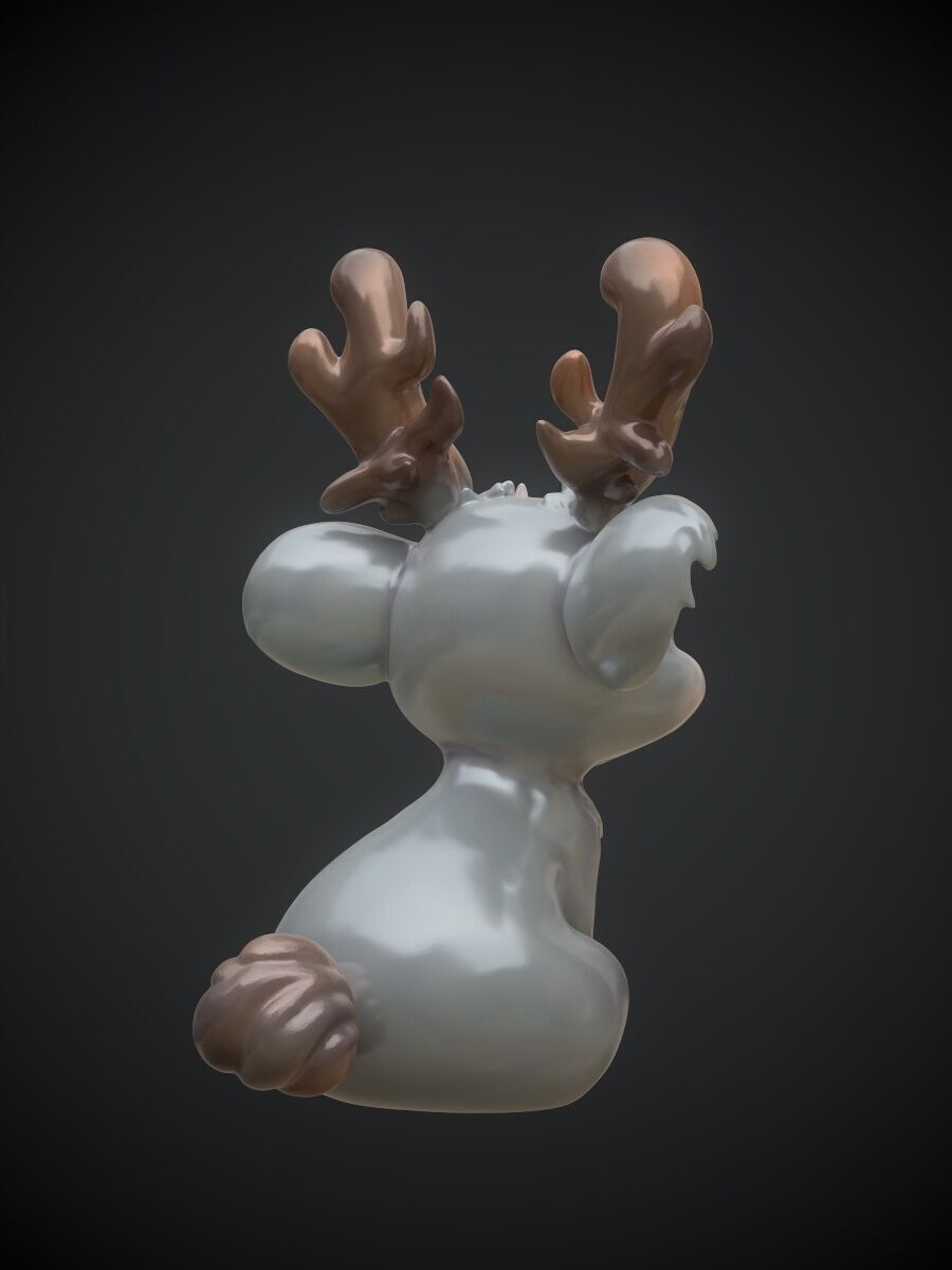 Jackalope Wolpertinger 3D print model_11
