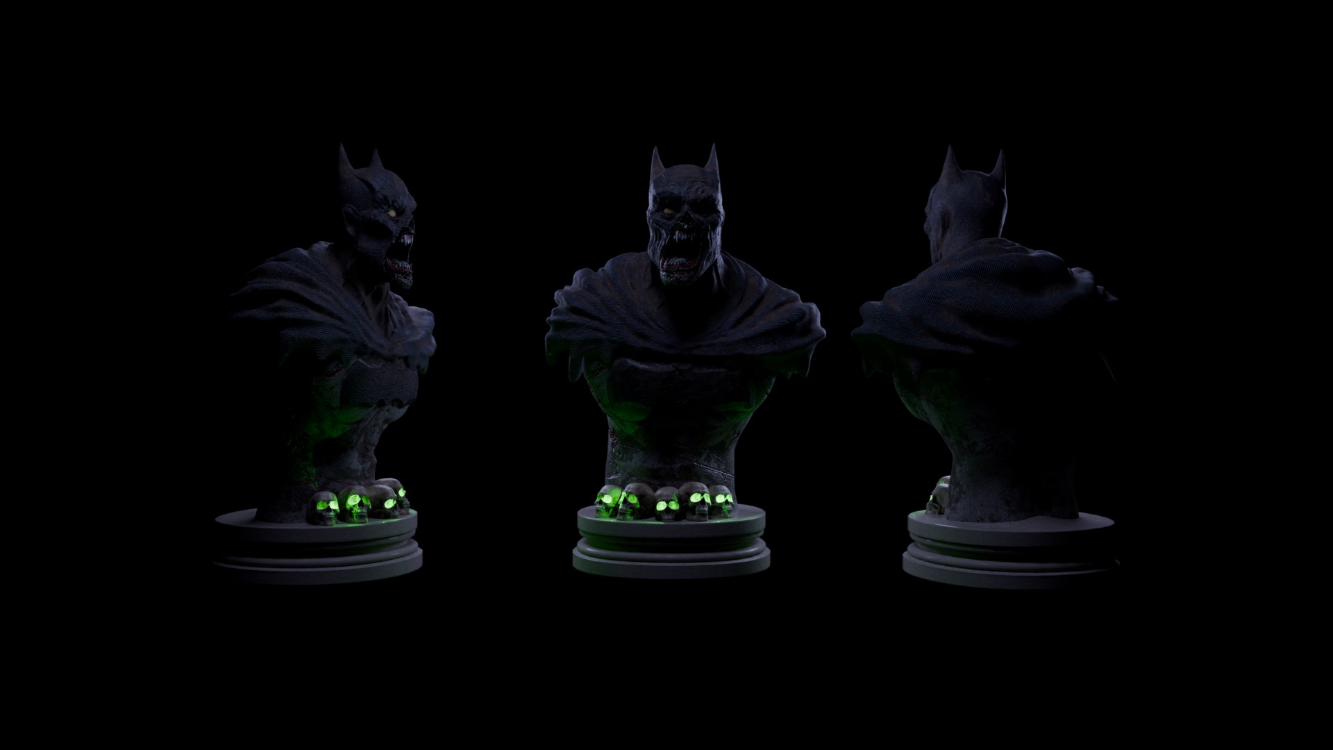 Batman Zombie The Fallen Dark Knight 3D print model_2